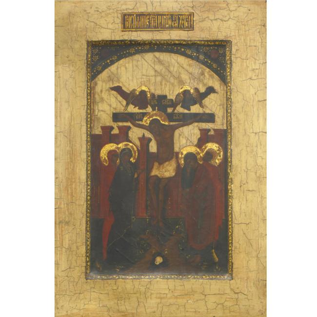 Распятие. Неизвестный мастер. Россия, XVIII. Дерево, темпера, позолота. Частная коллекция Распятие. Неизвестный мастер. Россия, XVIII. Дерево, темпера, позолота. Частная коллекция